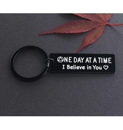 Sobriety Gift for Men Women One Day At a Time Keychain Proud of You Dad Mom NA AA Addiction Recovery Gifts I Believe in You $...