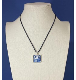 'Delftware Lover', Blue and White Delftware Cabochon Necklace, 24-28 Inches Blue Willow $17.80 Necklaces