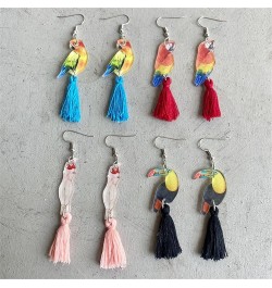 9 Pairs Bird Dangle Earrings for Women Girls Cute Animal Earrings Unique Owl Dove Eagle Hummingbird Parrot Earrings Colorful ...