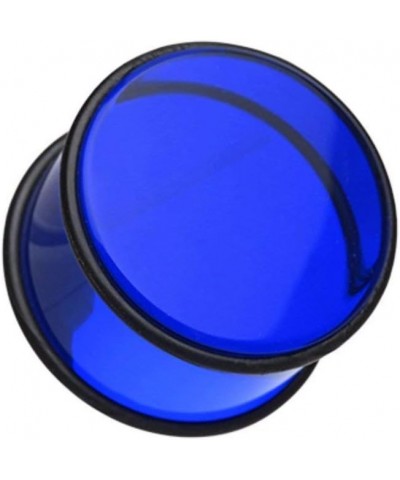 Basic Acrylic No Flare Ear Gauge Plug 5/8" (16mm), Blue $9.85 Body Jewelry