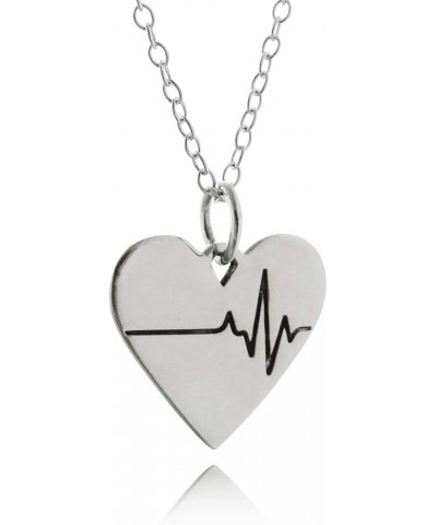 Love and Heart Necklaces for Women EKG IN HEART $20.52 Necklaces