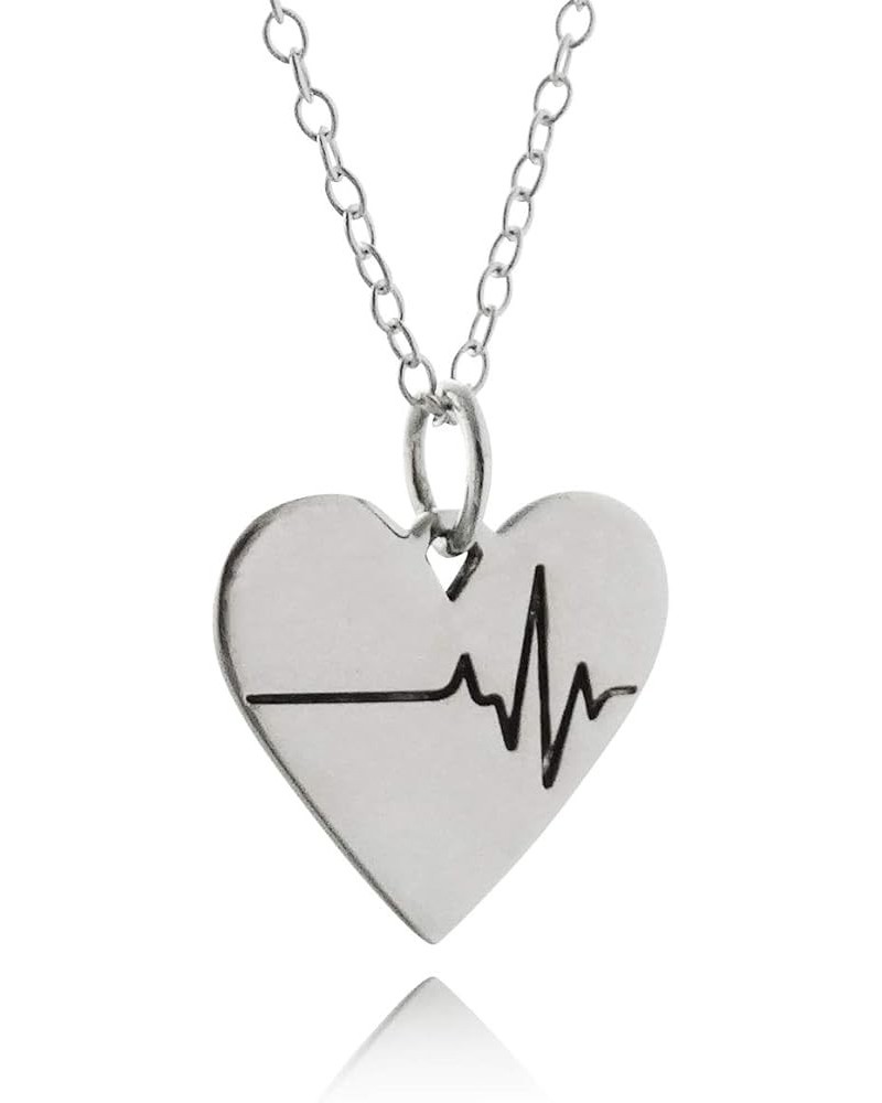 Love and Heart Necklaces for Women EKG IN HEART $20.52 Necklaces