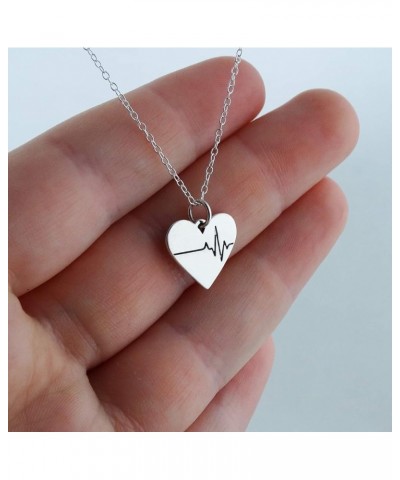 Love and Heart Necklaces for Women EKG IN HEART $20.52 Necklaces