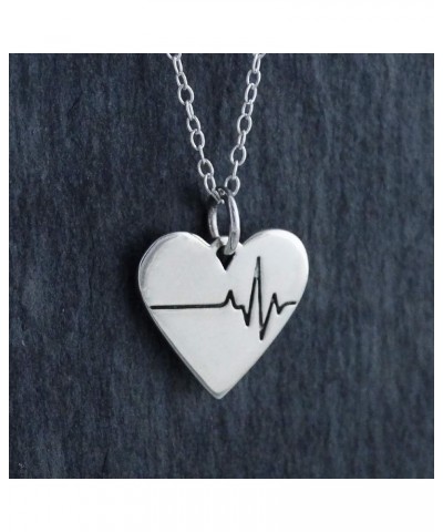 Love and Heart Necklaces for Women EKG IN HEART $20.52 Necklaces