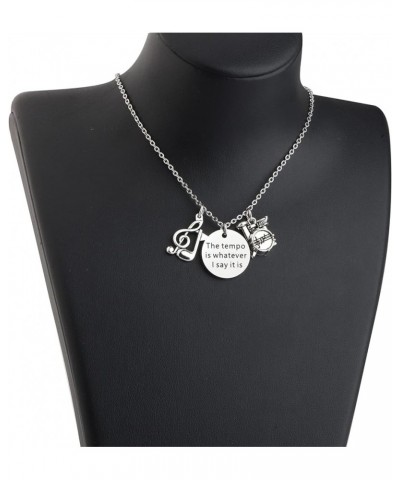 Drum Necklace Musician Gifts Drummer Jewelry Drum Charm Necklace Gifts for Drums Players nc-sl $10.24 Necklaces