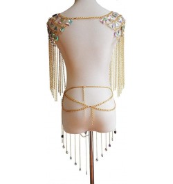 Women's Sexy Suit Body Chain Gold Color-Small Waistcoat Waist Chain Body Chain Suit-7 $20.29 Body Jewelry