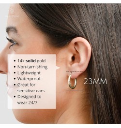 14k Solid Yellow Gold Hoops in Various Styles with Click-top Closures Chunky Twist $48.30 Earrings