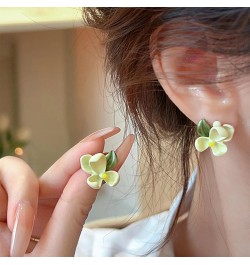 Flower Earrings for Women Double Red Big Flower Dangle Earrings Boho Drop Earrings Statement Stud Earring Jewelry Gift for Wo...