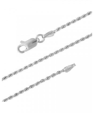 Sterling Silver 1.3mm Diamond-Cut Rope Chain Necklace Solid Italian Nickel-Free, 14-36 Inch 30.0 Inches $15.07 Necklaces