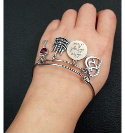 Birth Year 10 to 99 Happy Birthday Gifts Stainless Steel Expandable Bangle Charms Bracelet 76 $13.67 Bracelets