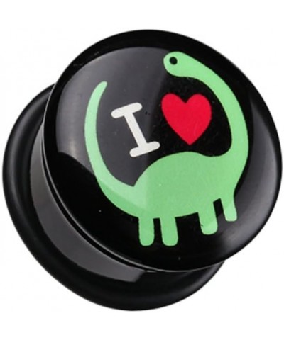 I Heart Dinosaur' Single Flared WildKlass Ear Gauge Plug (Sold as Pairs) 2 GA $9.87 Body Jewelry