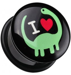 I Heart Dinosaur' Single Flared WildKlass Ear Gauge Plug (Sold as Pairs) 2 GA $9.87 Body Jewelry