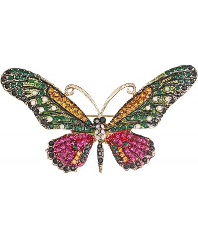 Brooches for Women Austria Crystal Brooch Pins Rhinestones Brooches Daily Wearing Breastpin with Boxes Purple Green 2 $9.50 O...