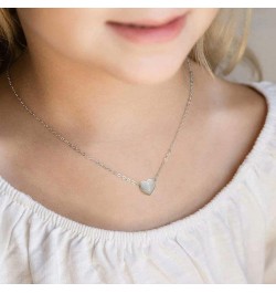 Heart Initial Necklaces For Girls Gold Letter Necklace For Women Silver Initial Necklaces For Kids Jewelry For Girls Gifts Si...