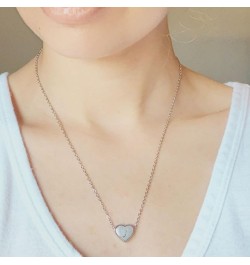 Heart Initial Necklaces For Girls Gold Letter Necklace For Women Silver Initial Necklaces For Kids Jewelry For Girls Gifts Si...