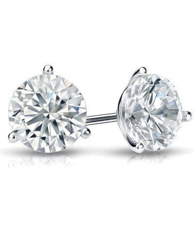 .25-1.00 Carat Lab-Grown Round Brilliant Solitaire Diamond Martini Stud Earrings For Women Girls infants | 14k Yellow or Whit...