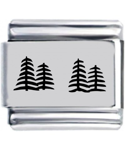 Trees Laser Italian Charm $7.58 Bracelets