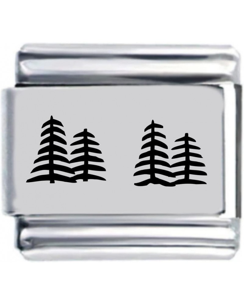 Trees Laser Italian Charm $7.58 Bracelets