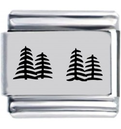 Trees Laser Italian Charm $7.58 Bracelets