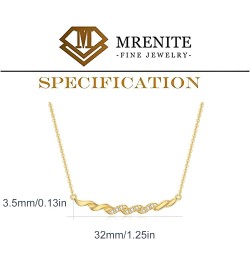 Solid 14K Yellow/Rose Gold Diamond Open-spaced Heart/Bar Pendant Necklace for Wife/Mother/Women, 0.035 ct.tw Diamond Open Hea...