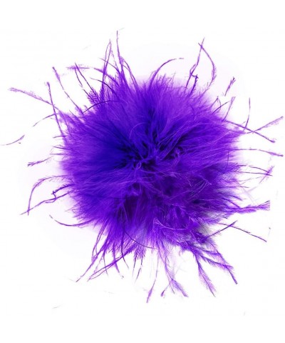 Colorful Ostrich Feather Brooch Jewelry Scarf Clip Decorative Fascinator Feather Tea Party Hat Hair Clip Pin for Men Women Br...