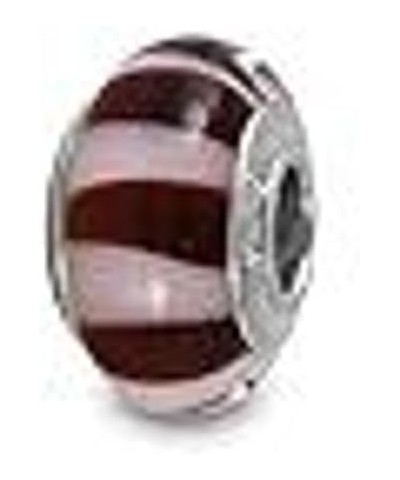 Genuine Murano Glass Charm Fit Pandora Charm Bracelets,925 Sterling Silver Colored Swirl Rainbow STRIPES ZEBRAS Snake lizard ...