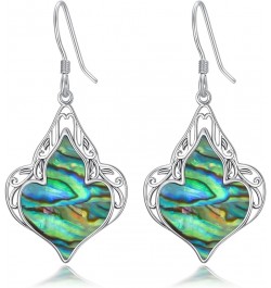 925 Sterling Silver Drop Dangle Earring Hypoallergenic Earring Jewelry Set for Women Teen Girls Abalone $8.15 Earrings