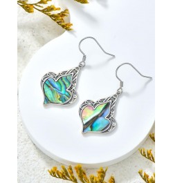 925 Sterling Silver Drop Dangle Earring Hypoallergenic Earring Jewelry Set for Women Teen Girls Abalone $8.15 Earrings