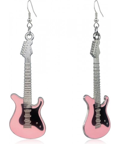 Novelty Punk Music Renaissance Dangle Earrings Bass Electric Guitar Dangle Drop Earrings For Women Girls style-6 $5.60 Earrings