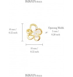 Korean Cuff Geometric Diamond Earring for Women Teen Girls - Gold Color, Cubic Zirconia, Safe for Sensitive Ears, Lightweight...