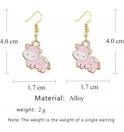 New Zodiac Cow Farm Pet Dangle Hook Earrings Cute Golden Cow Animal Drop Earrings for Women Girls Teens Birthday Friendship P...