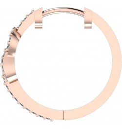 1-6 Carat Love Knot Diamond Hoop Earrings Value Collection Rose Gold 4.0 carats $699.30 Earrings