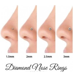 18G 20G 22G Nose Rings Studs 316L Surgical Steel Hypoallergenic Nose Studs Rings Screw L Shaped Straight Nose Nostril Rings P...