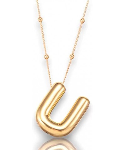 Balloon Initial Necklaces for Women Gold Initial Letter Pendant Necklace for Women Gold Initial Necklaces Alphabet Necklace D...