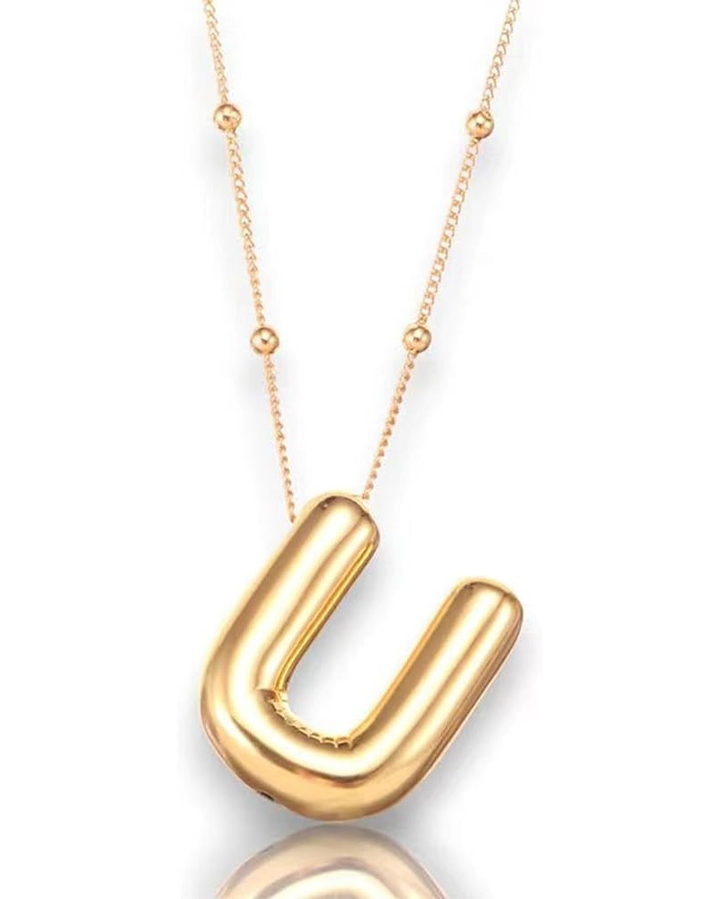 Balloon Initial Necklaces for Women Gold Initial Letter Pendant Necklace for Women Gold Initial Necklaces Alphabet Necklace D...