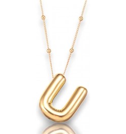 Balloon Initial Necklaces for Women Gold Initial Letter Pendant Necklace for Women Gold Initial Necklaces Alphabet Necklace D...