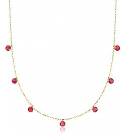 by Ross-Simons 1.40 ct. t.w. Bezel-Set Ruby Station Necklace in 14kt Yellow Gold. 18 inches $153.14 Necklaces