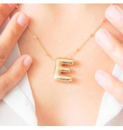 Balloon Initial Necklaces for Women Gold Initial Letter Pendant Necklace for Women Gold Initial Necklaces Alphabet Necklace D...