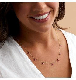 by Ross-Simons 1.40 ct. t.w. Bezel-Set Ruby Station Necklace in 14kt Yellow Gold. 18 inches $153.14 Necklaces