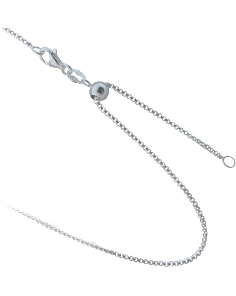 Adjustable 1.2mm Round Box Chain 925 Sterling Silver Necklace. 20, 24 Inches or Make It Shorter $17.00 Necklaces