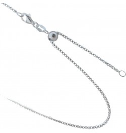 Adjustable 1.2mm Round Box Chain 925 Sterling Silver Necklace. 20, 24 Inches or Make It Shorter $17.00 Necklaces