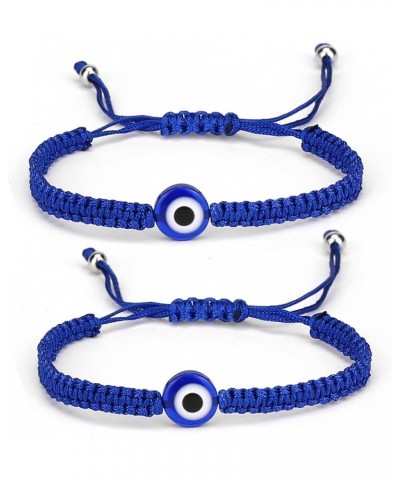 Set Evil Eye Handmade Knots Beaded Beads Protection Good Luck Thread String Rope Adjustable Bracelets Bangle Amulet Turkish f...