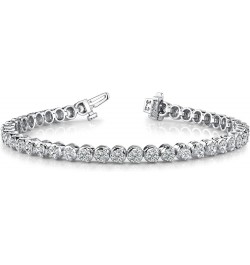 3-20 Carat LAB GROWN Classic Diamond Tennis Bracelet 3 Prong Ultra Premium Collection (E-F Color, VS2-SI1 Clarity) White Gold...