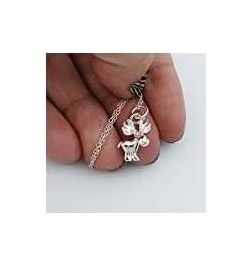 Sterling Silver Elephant Charm Pendant Necklace for Women 3D MOOSE $14.00 Necklaces