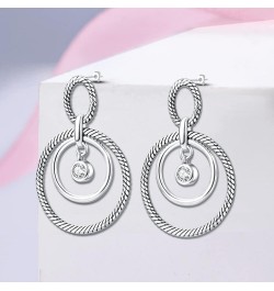 Ear Jacket Earrings 925 Sterling Silver Earrings for Women Fashion Butterfly Moon Star Earrings Studs 5A CZ Jewelry Gifts for...