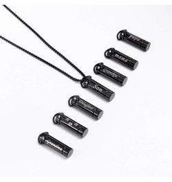 Tube Pendant Ashes Urn Necklace Keepsake Black Cremation Memorial Stainless Steel Jewelry Mama $17.39 Necklaces