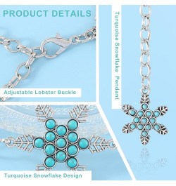 Turquoise Metal Belt Chain Women Snowflake Waist Chain Silver Belly Concho Belt Pendant Openwork Chains Dress Girl C $10.03 B...