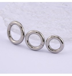 Large Gauge Hinged Hoop 6G 8G 10G 10mm 12mm 14mm 16mm - ASTM F136 Titanium Clicker for Septum, Lobe Stretching, Hypoallergeni...