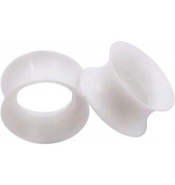 1 Pair/3Pairs Black/White/Transparent Soft Silicone Flexible Ear Skin Tunnels Plugs Expanders Gauges Hollow Body Piercing 2G-...