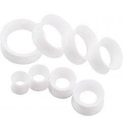 1 Pair/3Pairs Black/White/Transparent Soft Silicone Flexible Ear Skin Tunnels Plugs Expanders Gauges Hollow Body Piercing 2G-...